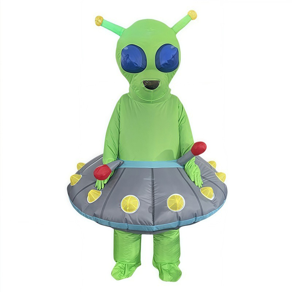 Cosplay Prop Business - Zielony Nadmuchiwany Strój UFO Obcego Pełne