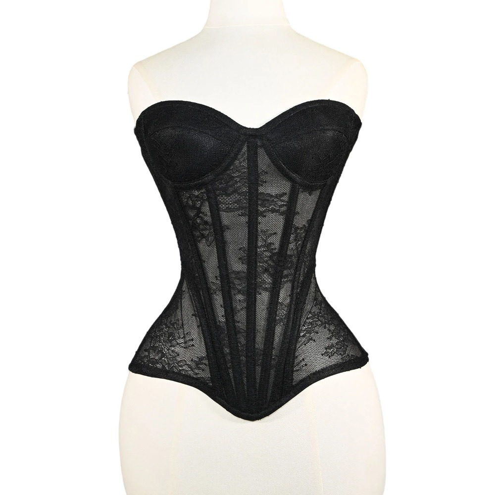 Damski Gorset Siateczkowy Pod  – Boning Corset Steel recenzja i cena